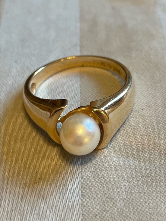 Jewelry - Pearl Accent 14k Gold Ring - Women Jewelry